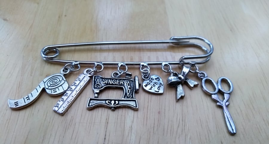 Craft Themed Brooch Pin