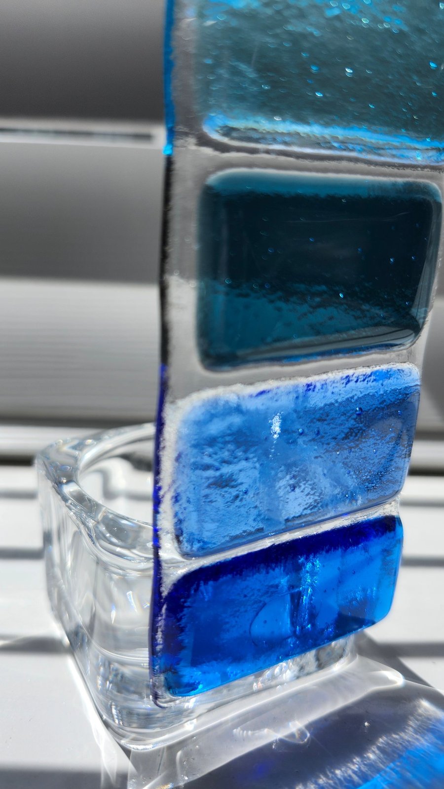 Fused Glass Tealight Suncatcher