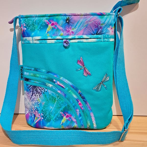 Dandelions and dragonflies handbag 
