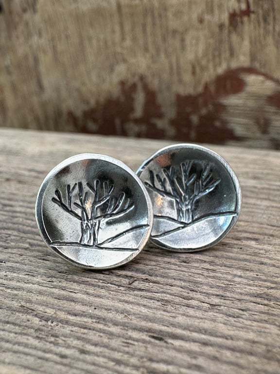 Tree Stud Earrings