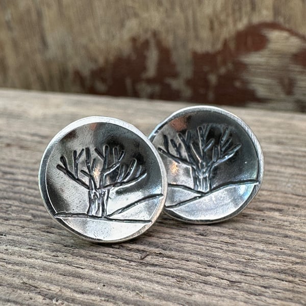 Tree Stud Earrings