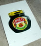 Love It Marmite Hand Pulled Limited Edition Screen Print - Image 2