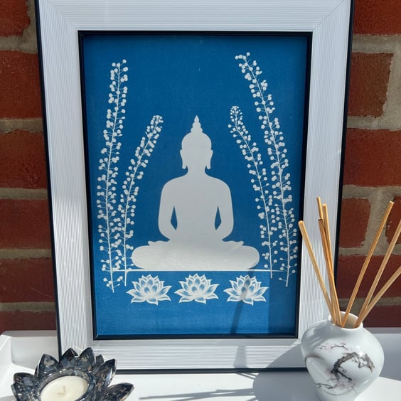 Buddha and Botanicals, Yoga space wall art