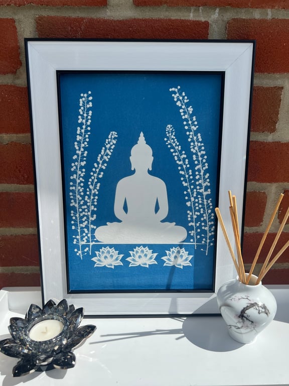 Buddha and Botanicals, Yoga space wall art