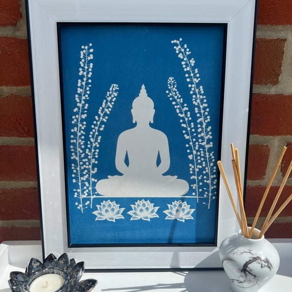 Buddha and Botanicals, Yoga space wall art