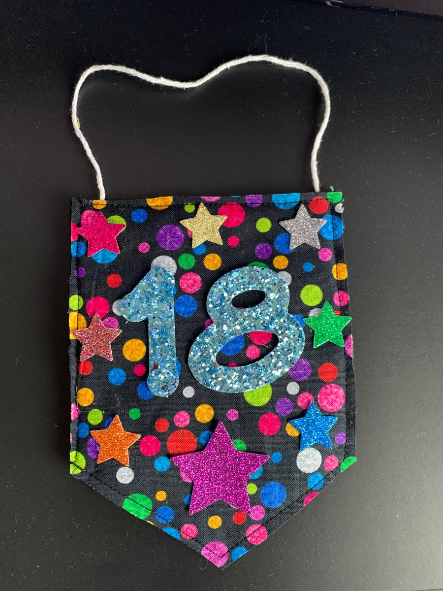Personalised 18th birthday banner