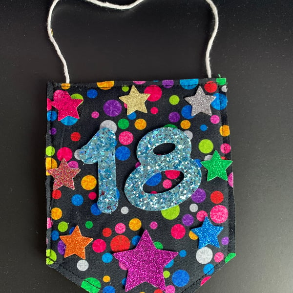 Personalised 18th birthday banner
