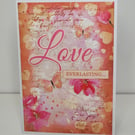 Love Everlasting - Handmade Mixed Media Anniversary card