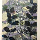 Original painting of Plants Using Mixed Materials