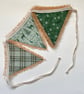 Christmas Woodland Hessian Bunting - Large 
