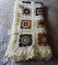 Neutral Flowers Crochet Blanket or Throw - Image 5