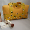 Handled Zipped Box Shape Make up Bag with Multi use Option