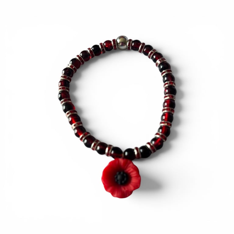 A striking handmade bracelet