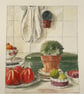 A Portuguese table original gouache painting  - Image 1