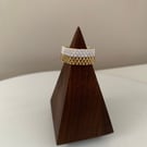 Elegant and stylish modern beaded ring