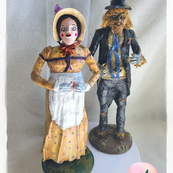 Worzel Gummidge & Aunt Sally collectable Dolls