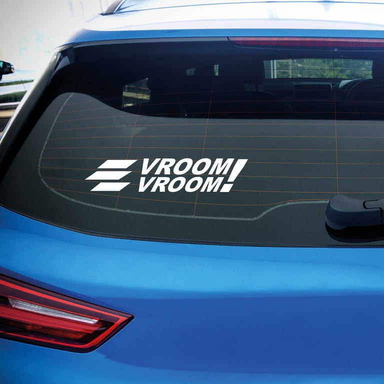 Vroom Vroom Vinyl Car Sticker Decal Funny sticker For Car Window