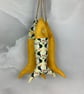 Puffins hanging fabric fish set, Handmade - Image 5