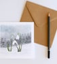 Winter Garden Greeting Cards pack of 4 blank illustrated cards - Image 9