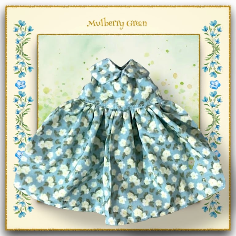 Gold Etched Floral Dress 