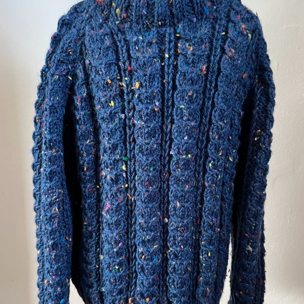 Hand Knitted Childs Neutral gender Jumper - Fits Age 4 - 5 years