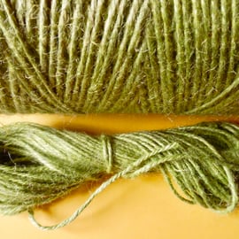 20 mts of LIME GREEN Jute  Twine