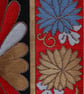 Silk Brocade Cushion Japanese Kimono Obi Chrysanthemum - Image 3