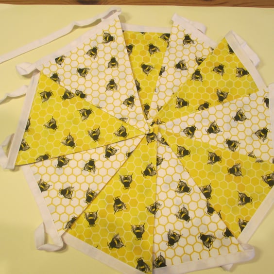 White and yellow Bee Bunting 