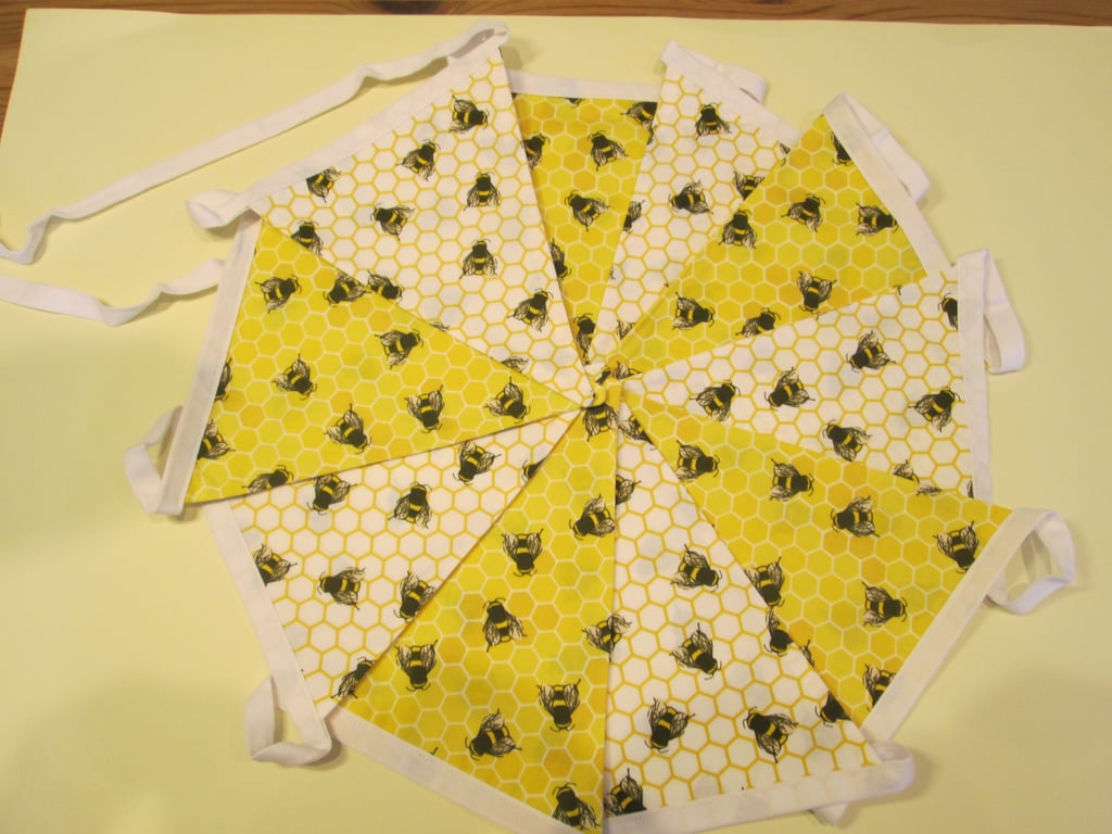 White and yellow Bee Bunting 