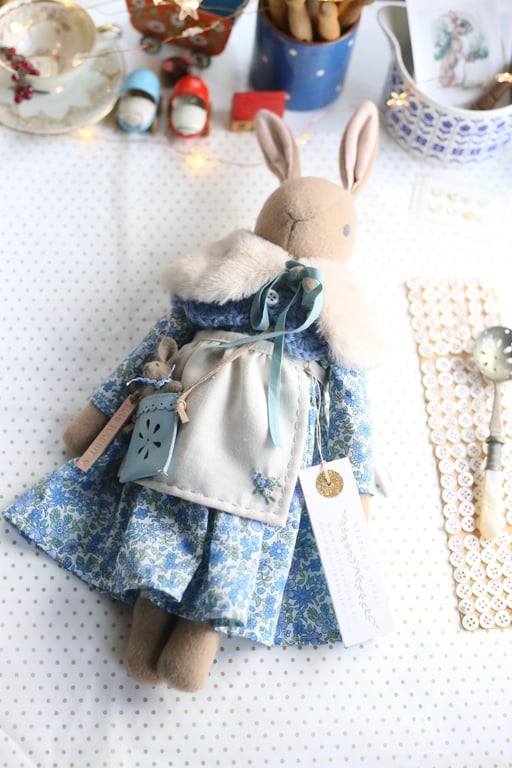 Heirloom Liberty Bunny - Fruit Punch blue