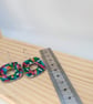 Hot pink dotty reversible earrings  - Image 6