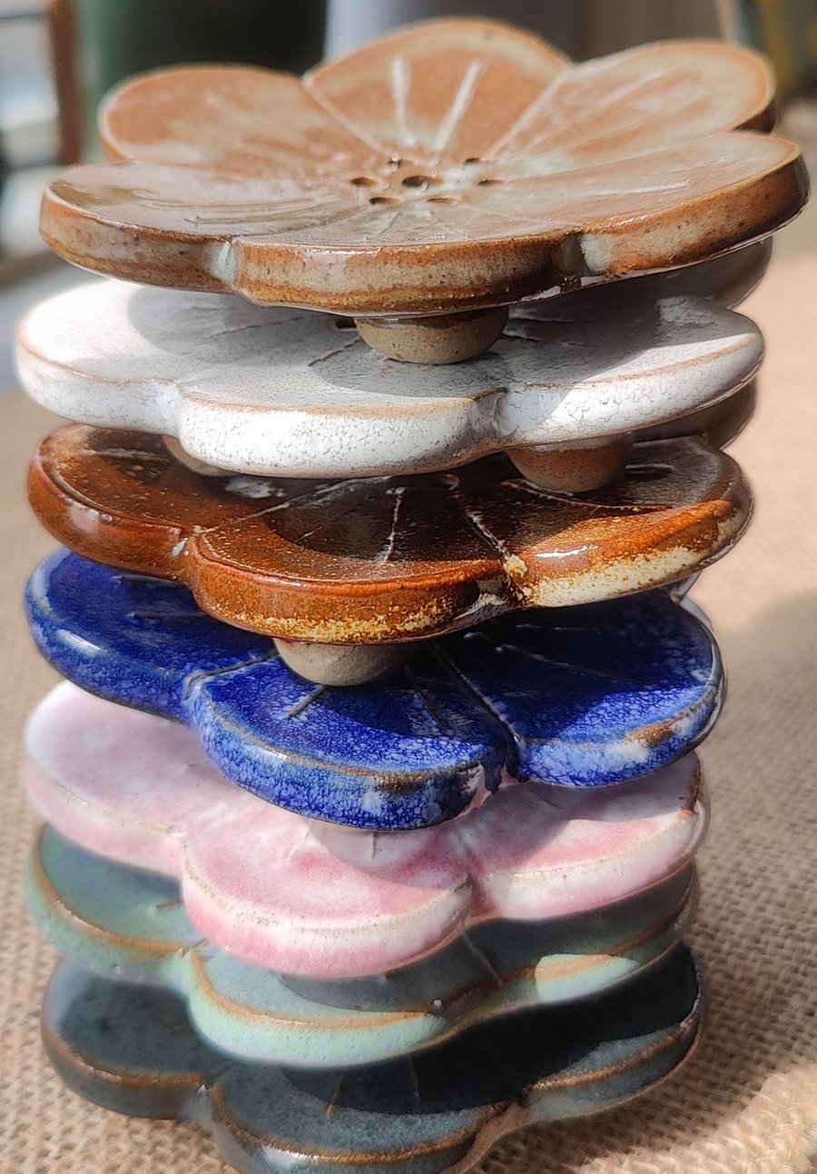 Ceramic Flower Soap Dish