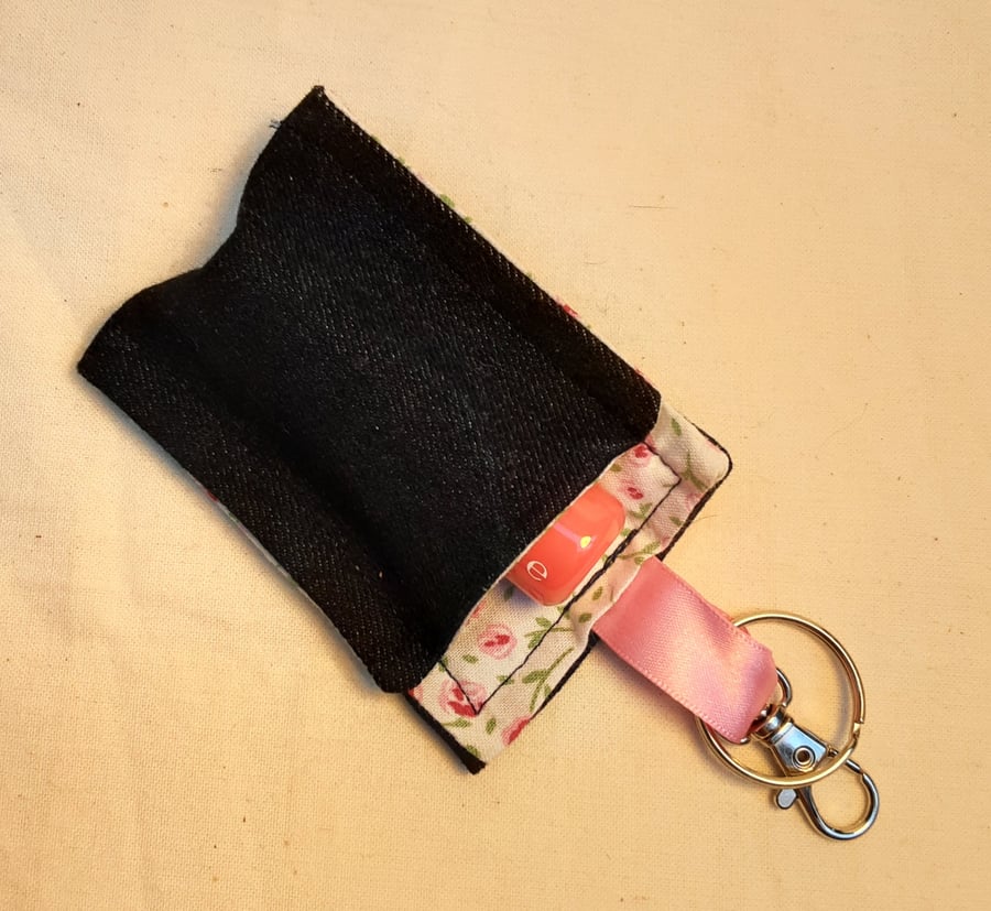 Lip balm holder keyring Folksy