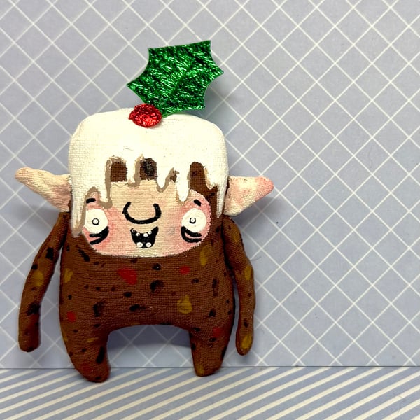 Brownie Christmas Pudding Art Doll 2