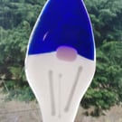 Fused Glass Gnome, suncatcher, light catcher, Christmas Decoration 