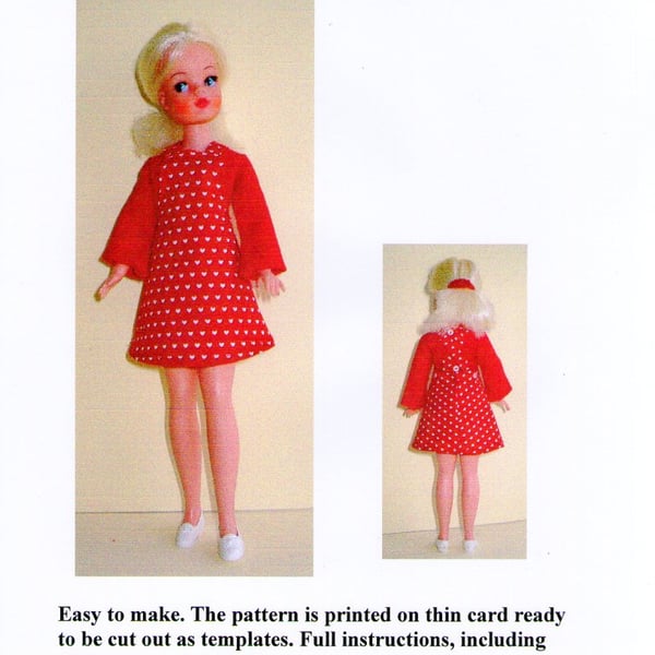 Sindy Sewing Pattern for Pinafore Dress and Top