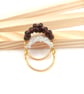 Cluster Ring Set - Amethyst & Purple Bead with White Lustre Contrast Ring - Image 2