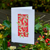 Red Mistletoe Christmas Card
