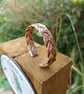 Handmade Pure Copper Braided Bangle – 7th Anniversary Gift - Handcrafted in Corn