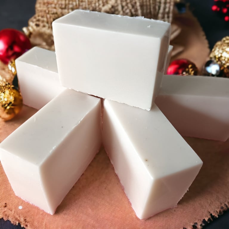 Frankincense and Myrrh Goats Milk Soap With Shea Butter, Fresh Festive Christmas