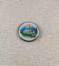 Camper Van Badge - Travel Themed Pin - Large Resin Topped Pin Badge