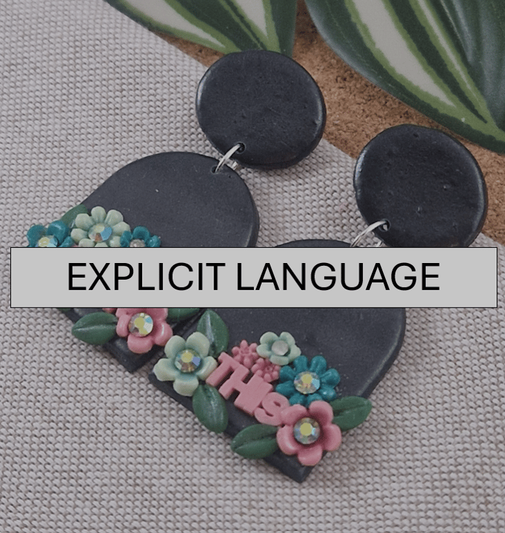 Flower Polymer Clay Earrings (explicit language): Floral