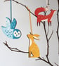 Owl Wooden Hanging Decoration - Image 2