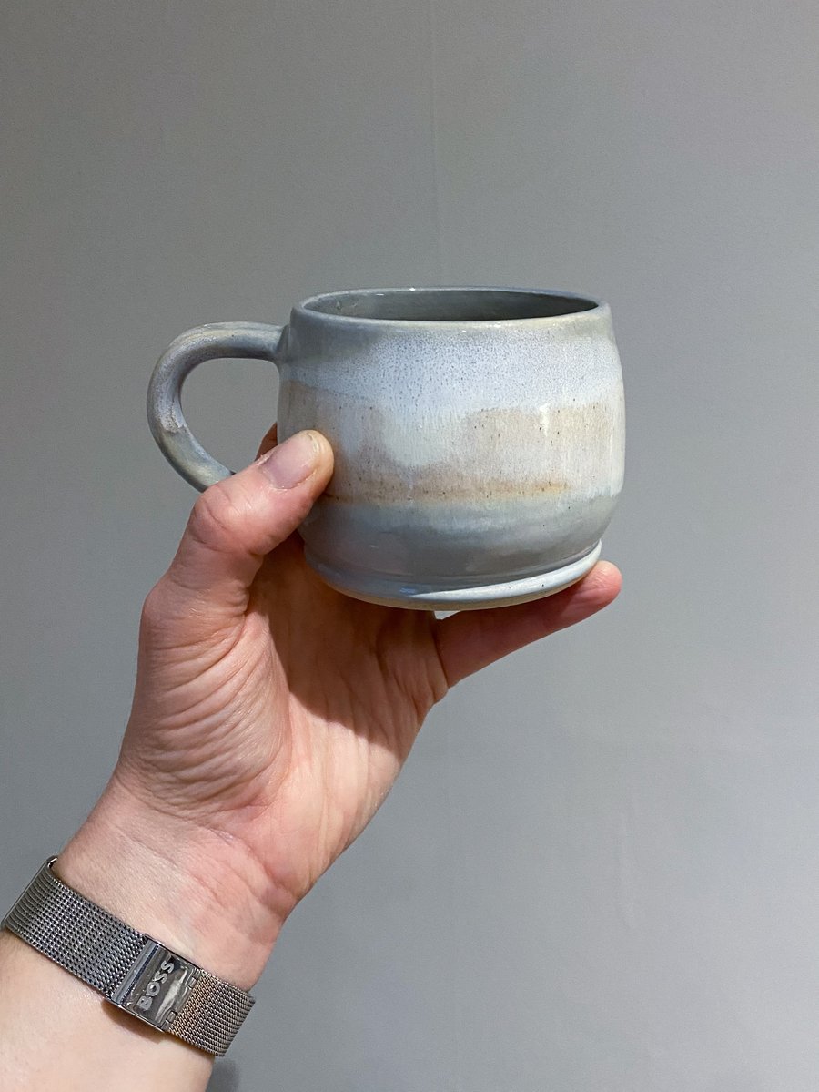 Handmade mug in Pale Skies