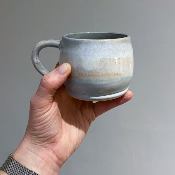Handmade mug in Pale Skies