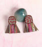 Hand Crafted Ear Studs - Modern Rustic Chic - Artisan Jewellery - Image 1