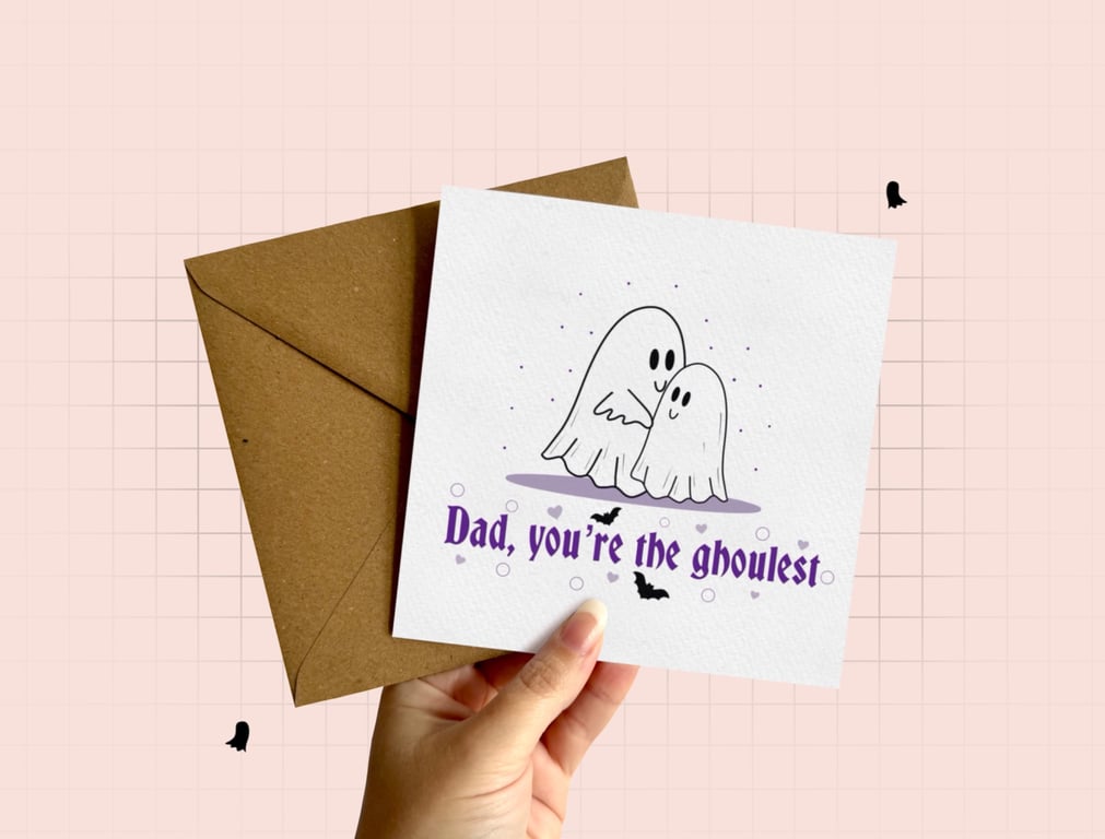 Spooky Father's Day Card, Spooky Birthday Card for Dad.