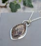 Sterling Silver Garden Moss Agate Statement Gemstone Necklace - JBJ2079 - Image 2