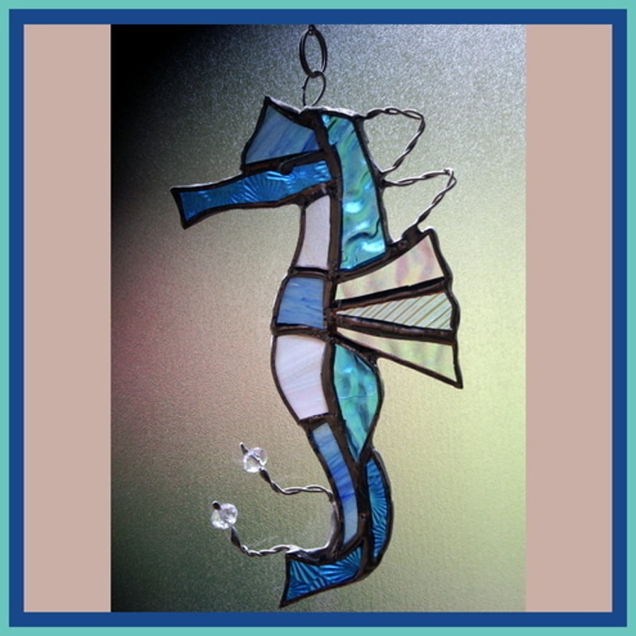 Seahorse Suncatcher Stained Glass