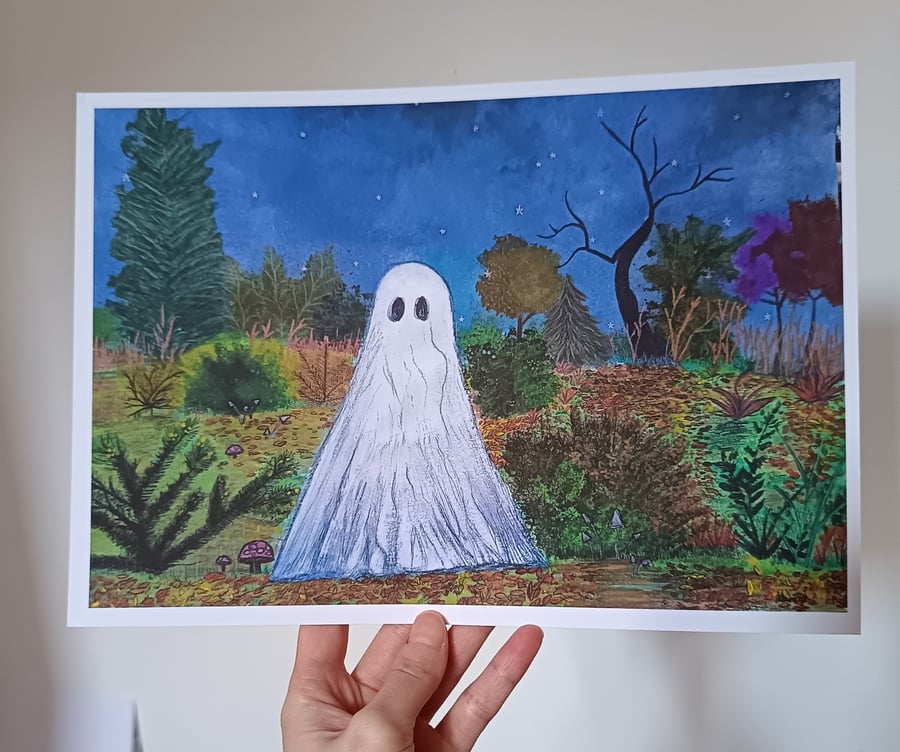 Haunted Forest: A4 Art Print
